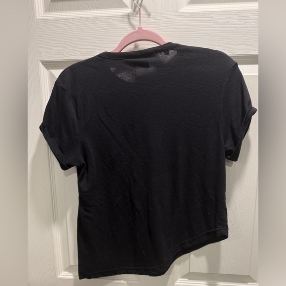 Gymshark Women’s Black Cropped T-Shirt Tee Top Logo Activewear Size Small - Picture 7 of 7